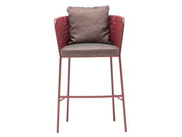 MARINA BQ0289 - High aluminium stool with armrests by Andreu World - view 3
